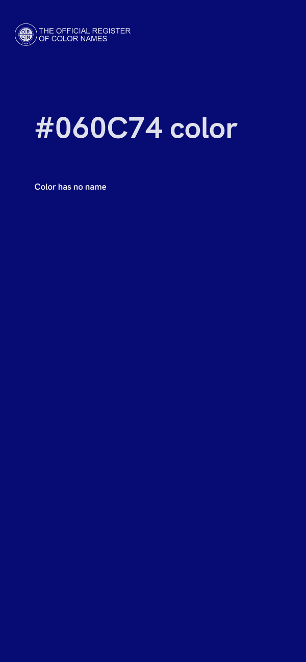 #060C74 color image