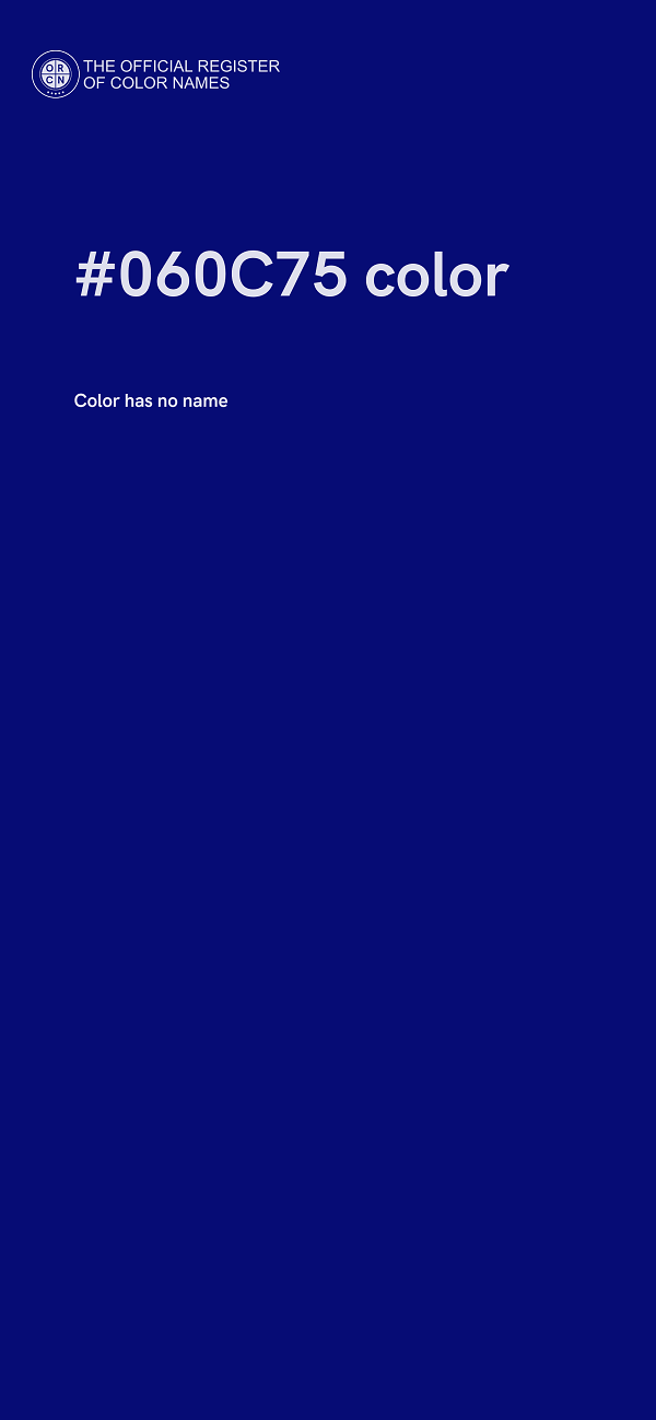 #060C75 color image