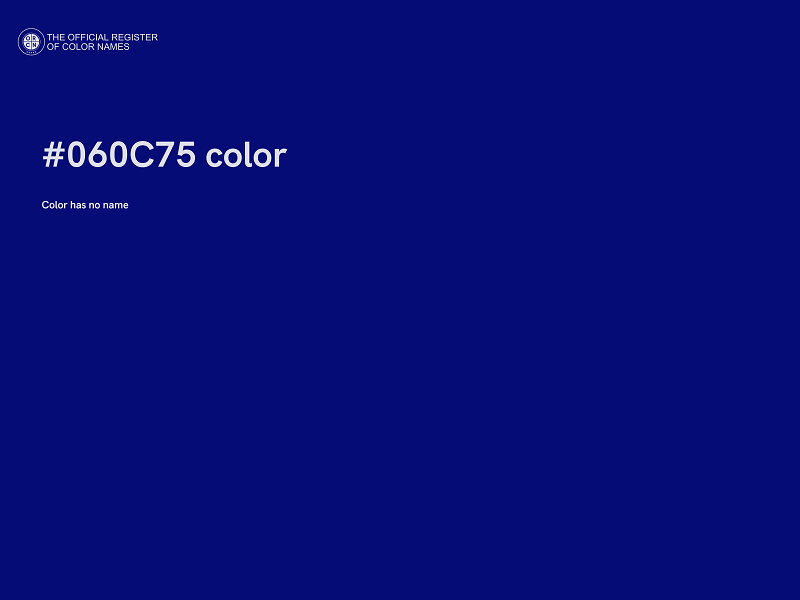 #060C75 color image