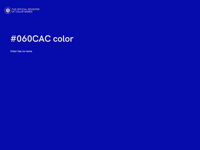 #060CAC color image