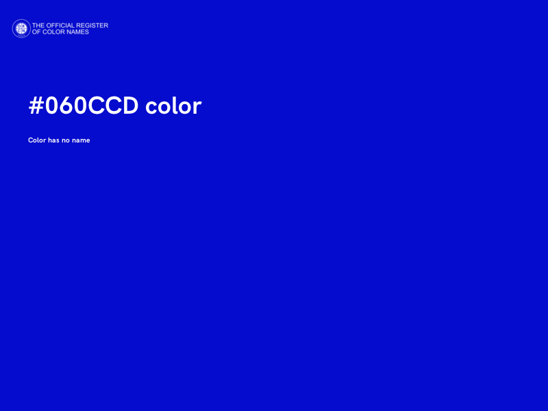 #060CCD color image