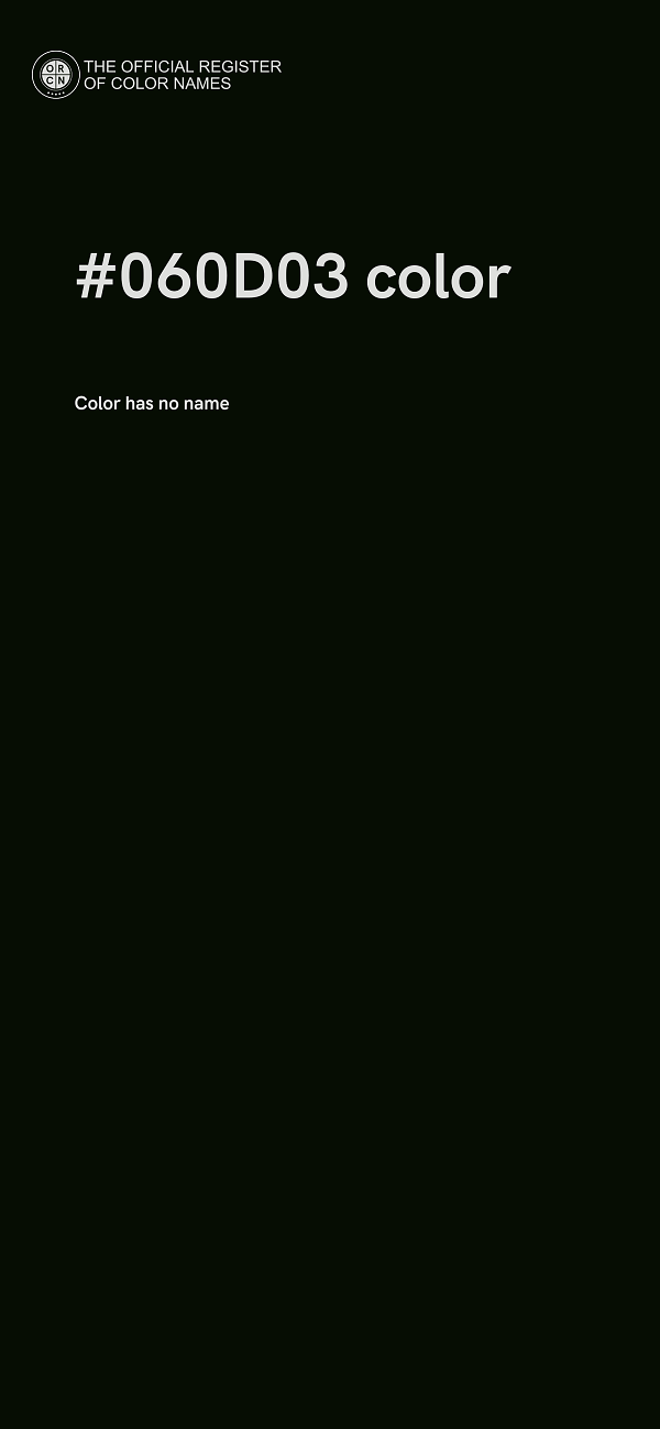 #060D03 color image