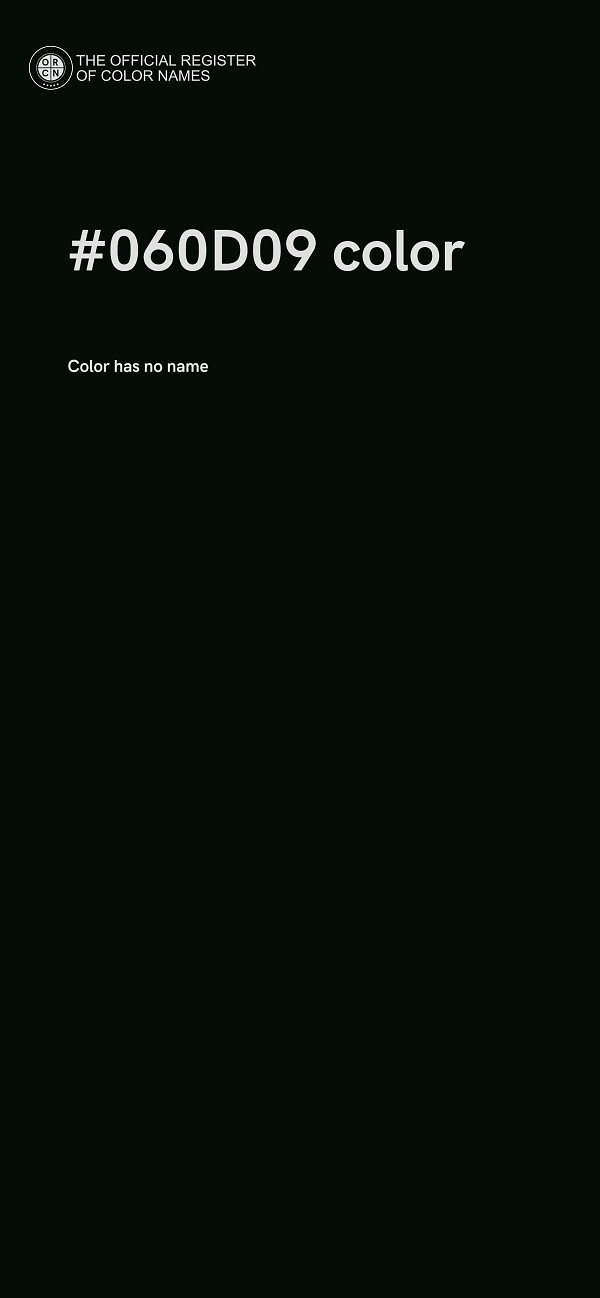 #060D09 color image