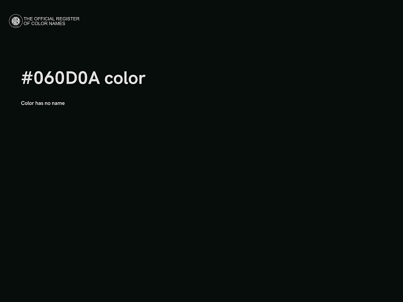 #060D0A color image