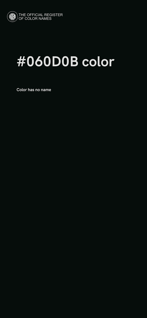 #060D0B color image