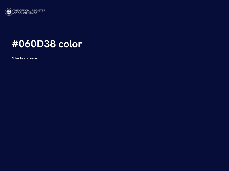 #060D38 color image