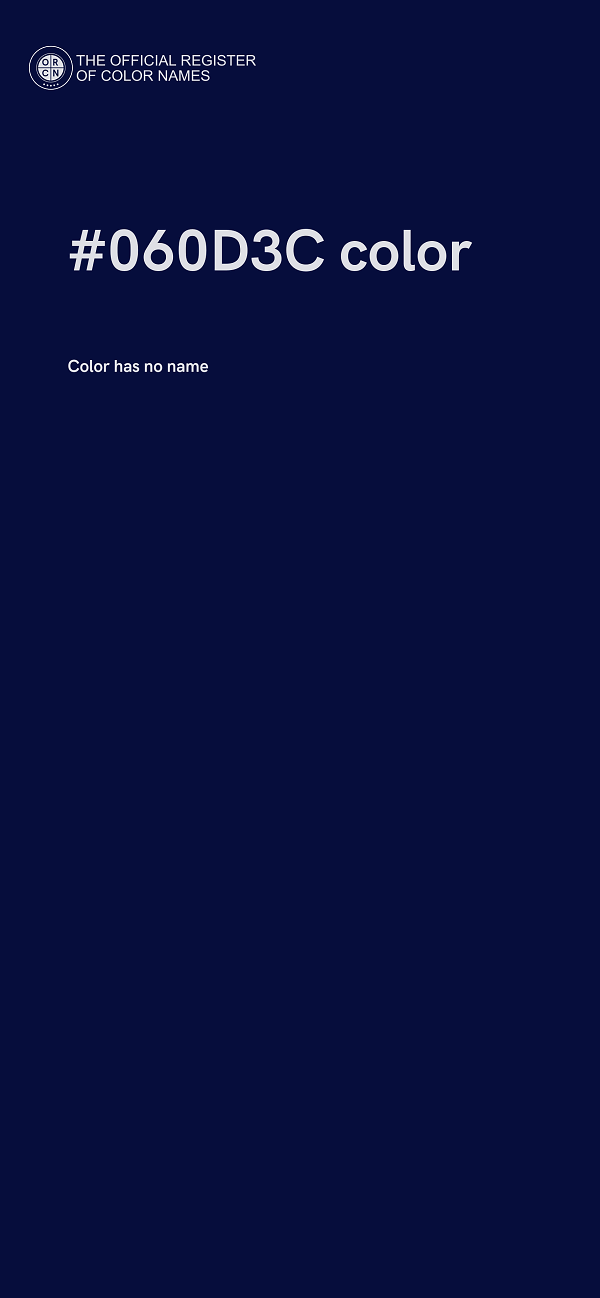#060D3C color image