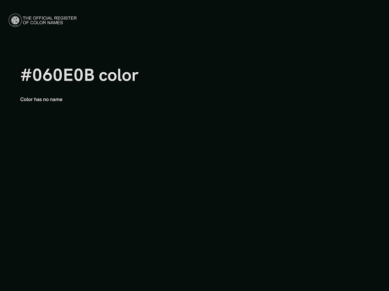 #060E0B color image