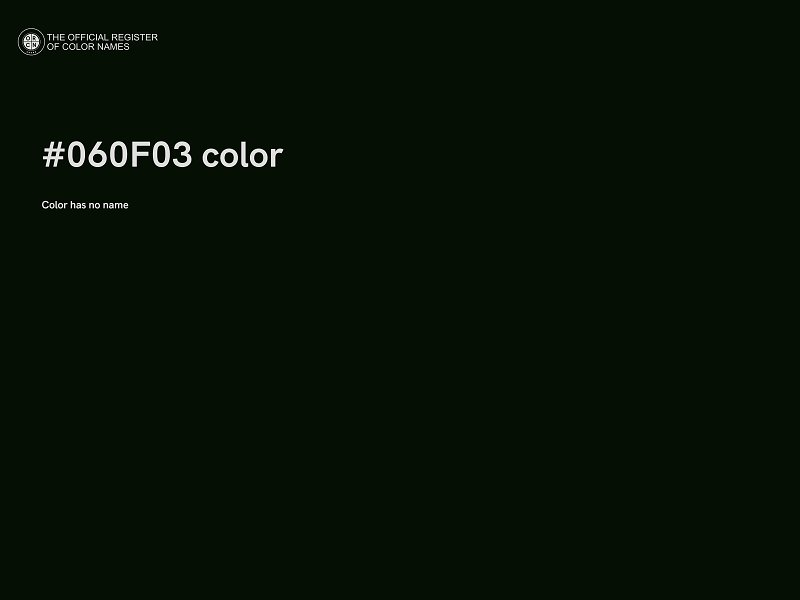 #060F03 color image