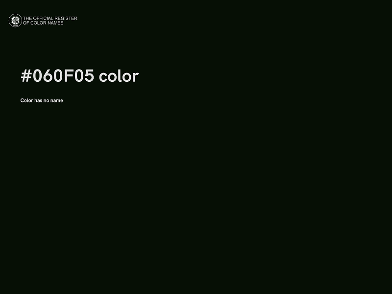 #060F05 color image