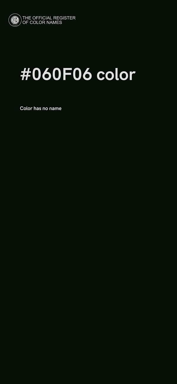 #060F06 color image