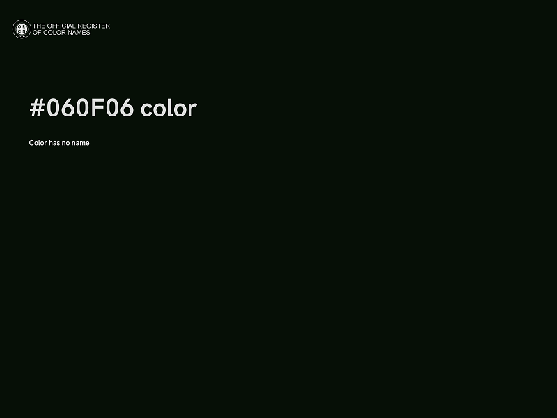 #060F06 color image