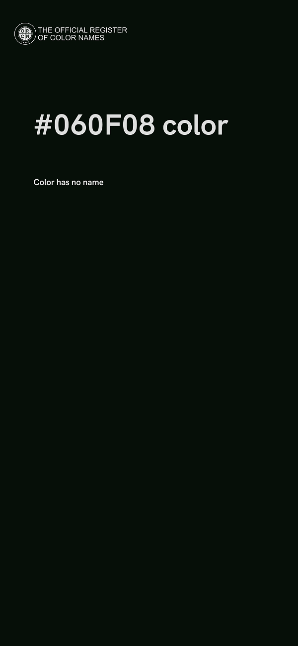 #060F08 color image