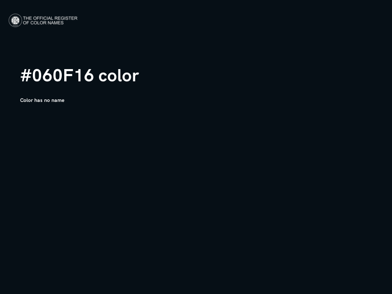 #060F16 color image