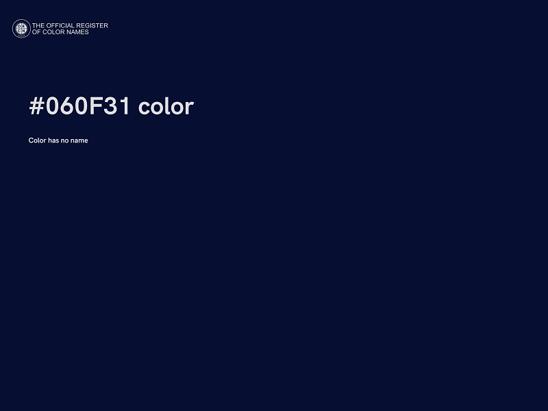#060F31 color image