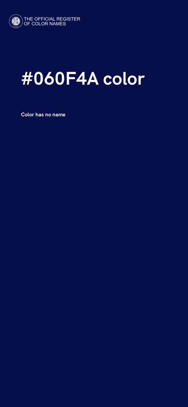 #060F4A color image