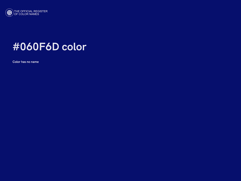 #060F6D color image