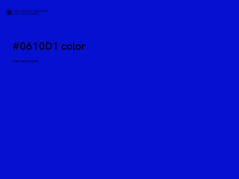 #0610D1 color image