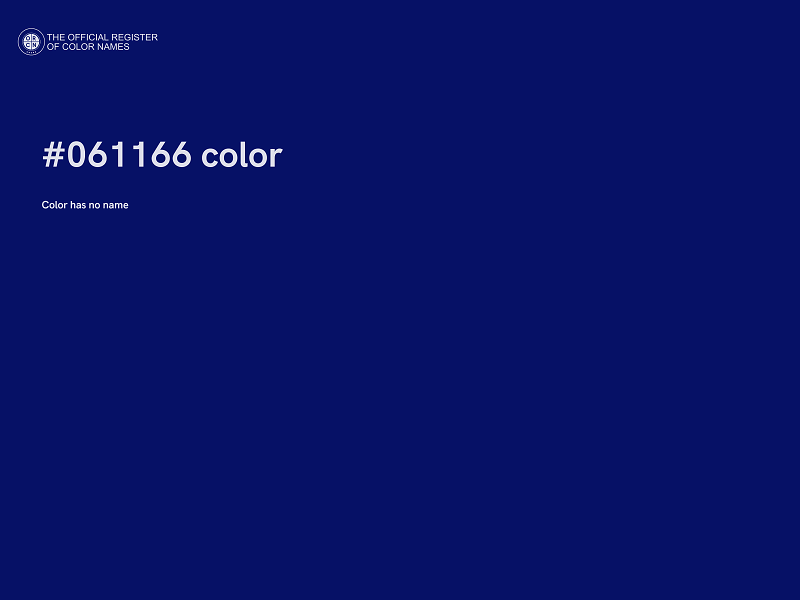 #061166 color image