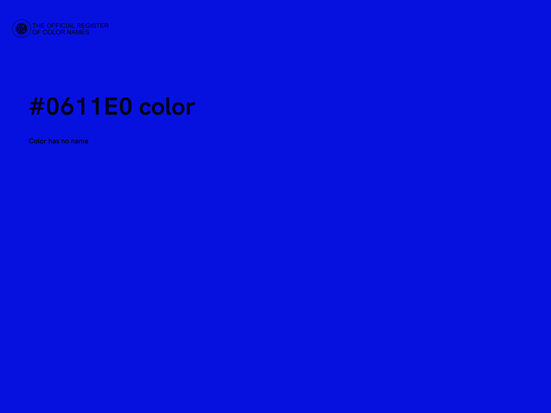 #0611E0 color image