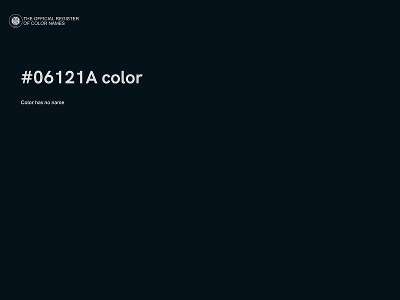 #06121A color image