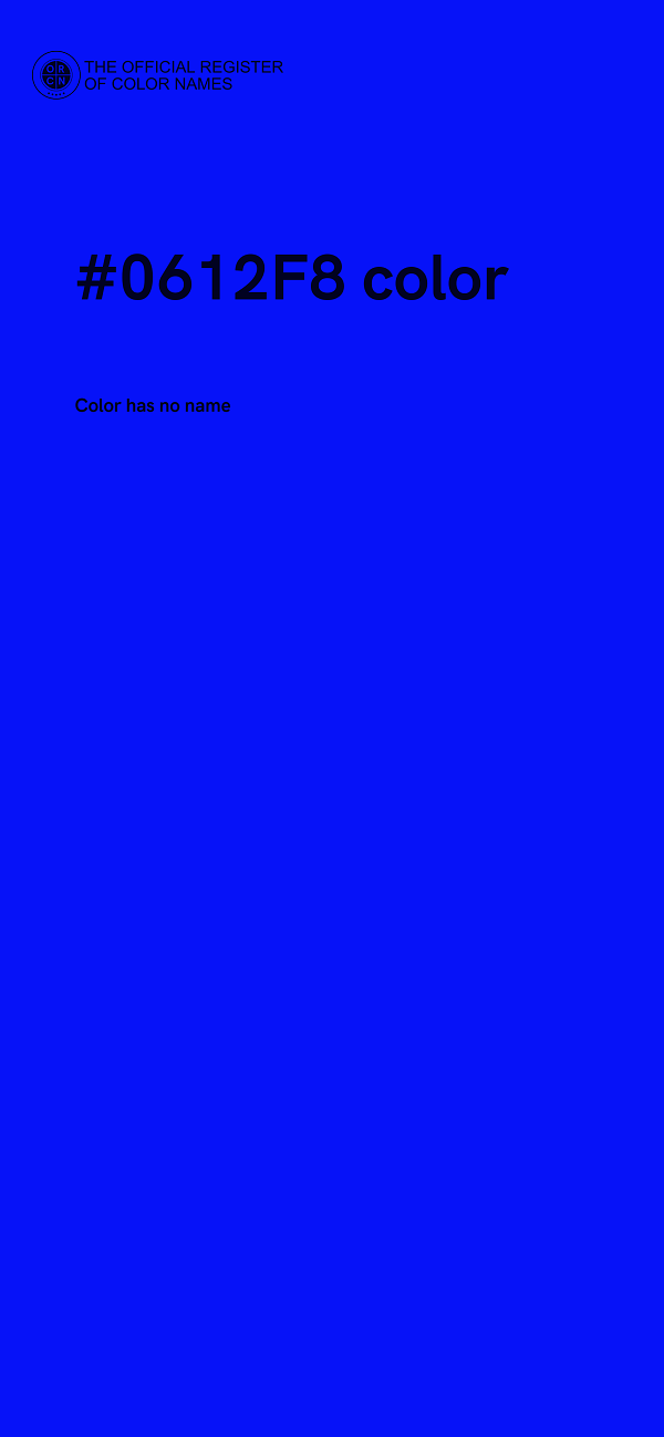#0612F8 color image