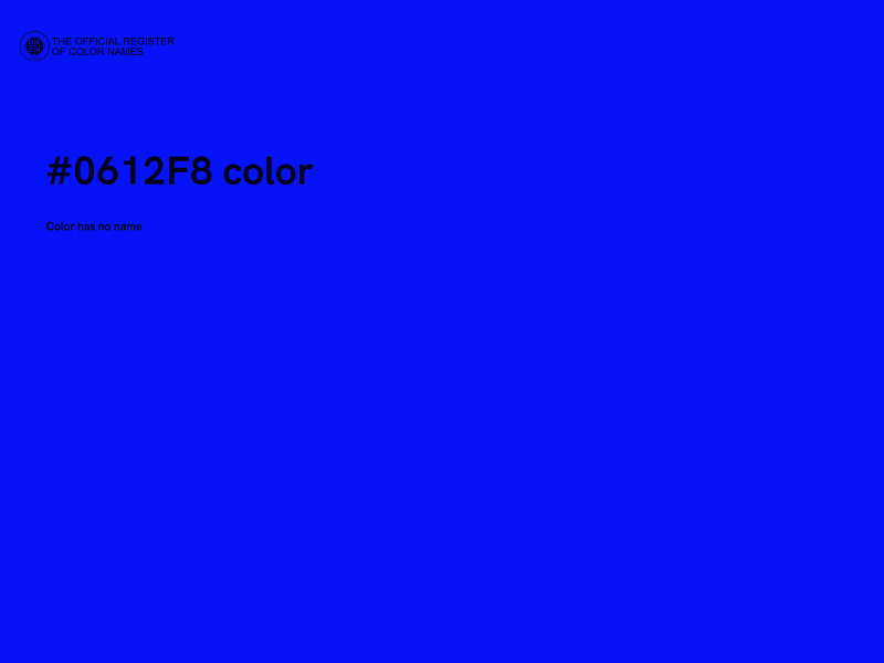 #0612F8 color image