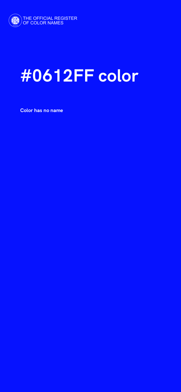 #0612FF color image