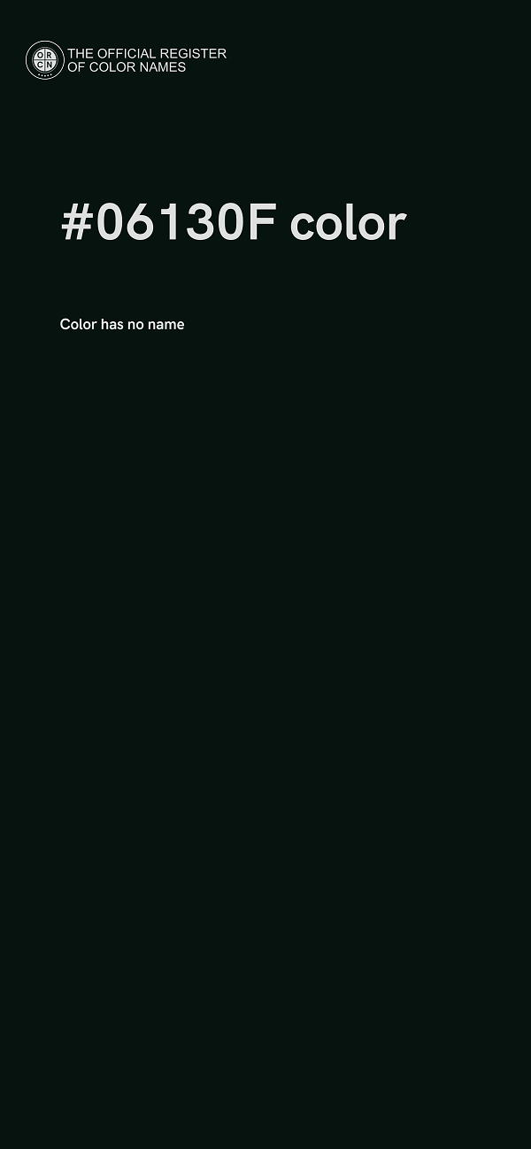 #06130F color image