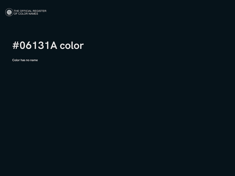 #06131A color image