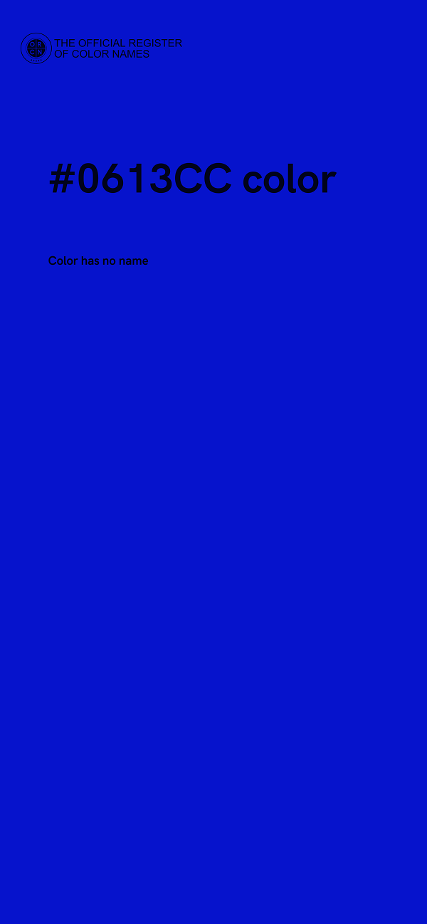#0613CC color image