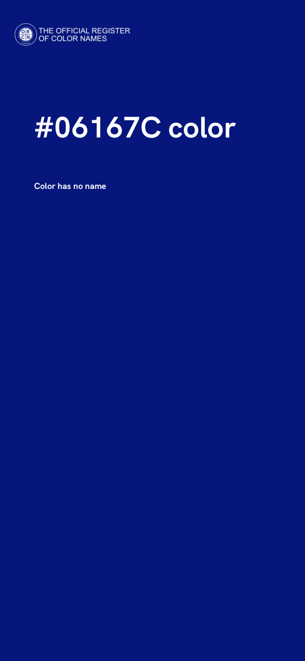 #06167C color image