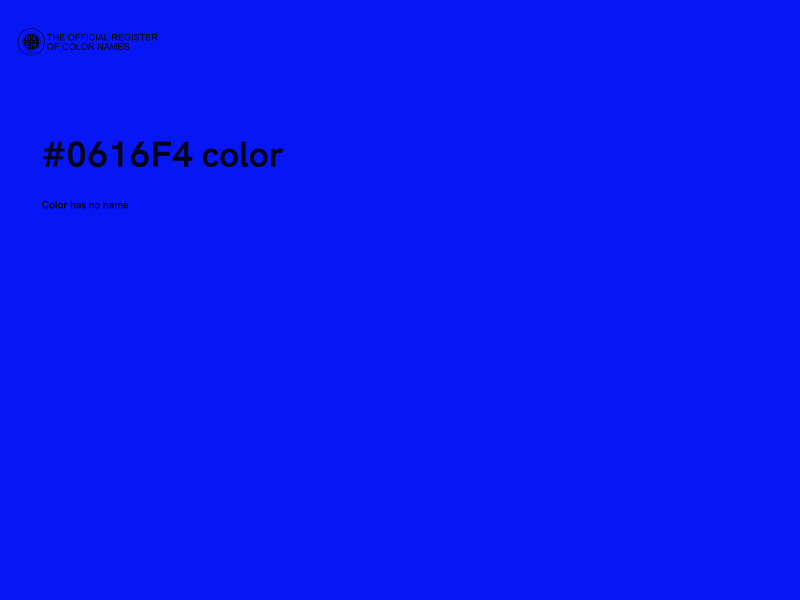#0616F4 color image