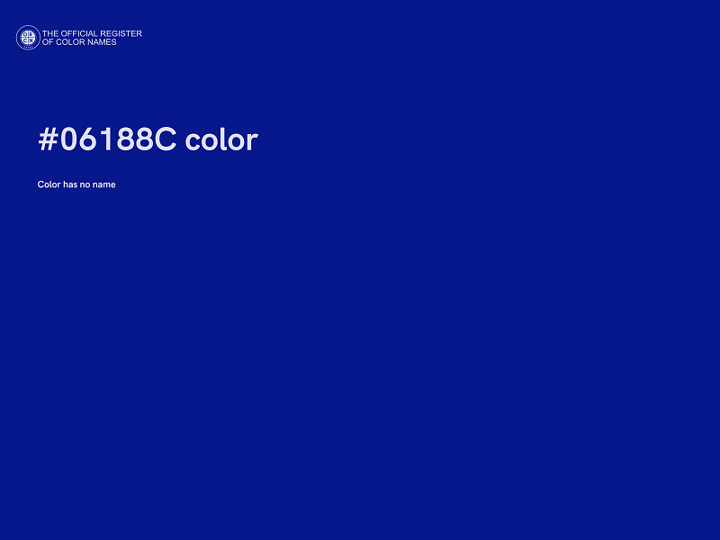 #06188C color image