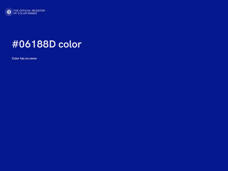 #06188D color image
