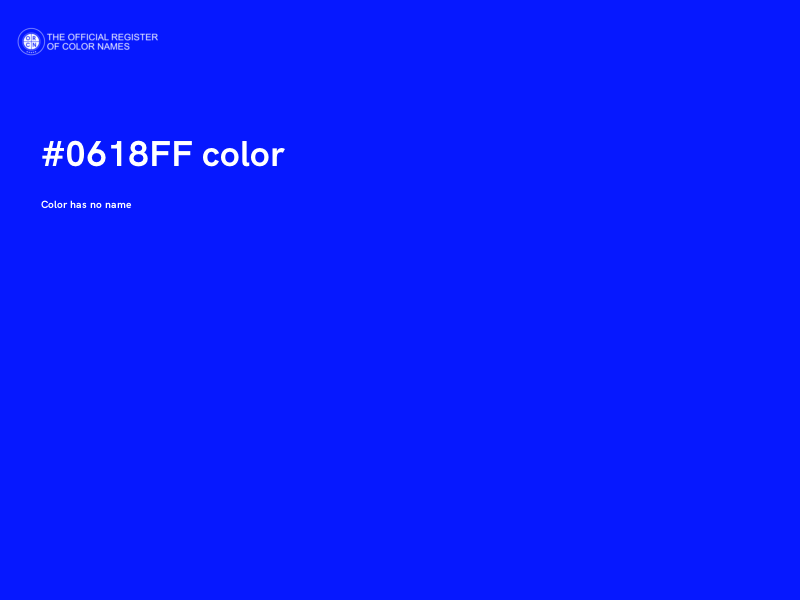 #0618FF color image