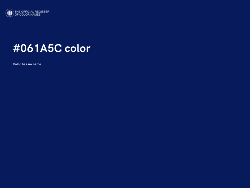 #061A5C color image