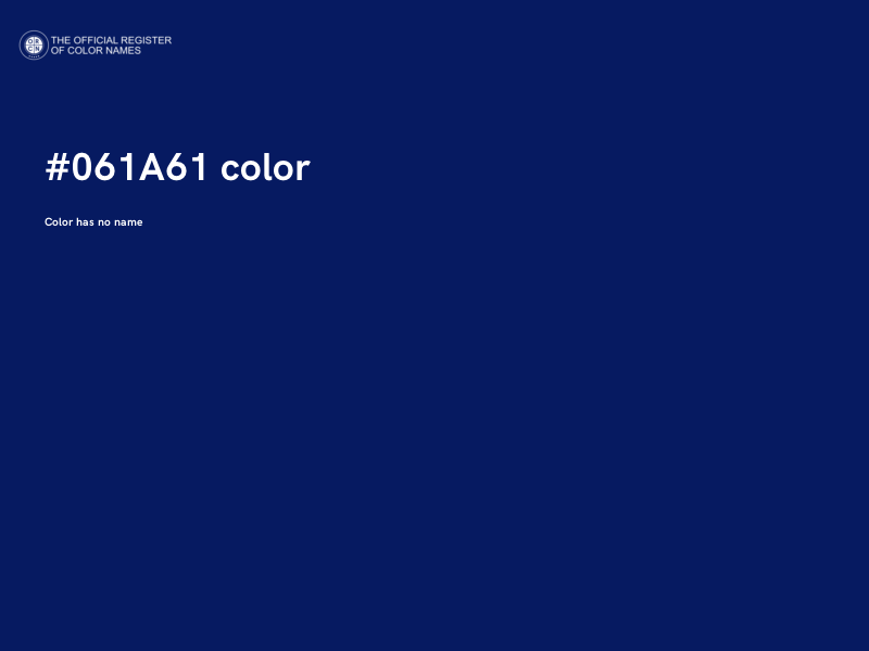 #061A61 color image
