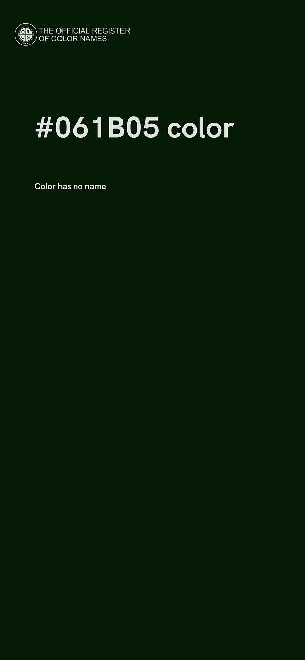 #061B05 color image