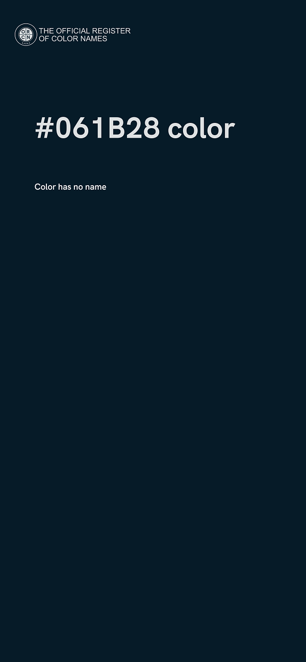 #061B28 color image