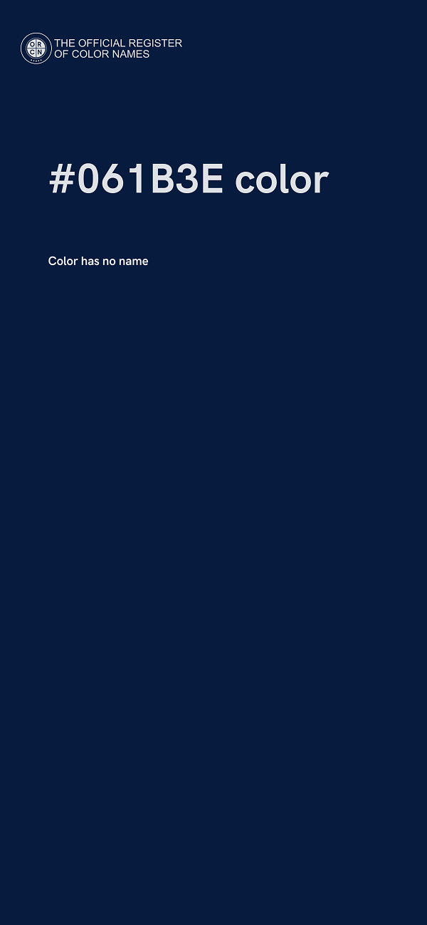 #061B3E color image
