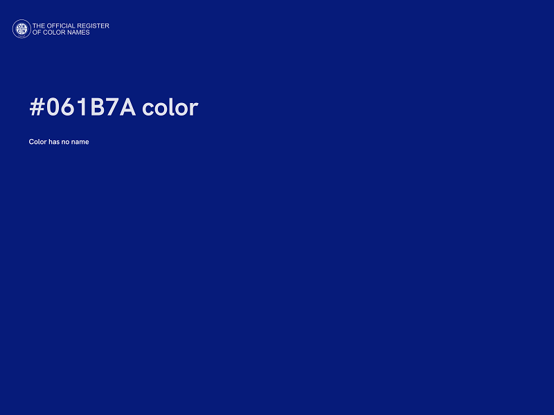 #061B7A color image