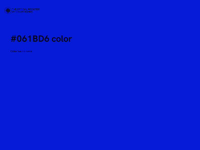 #061BD6 color image