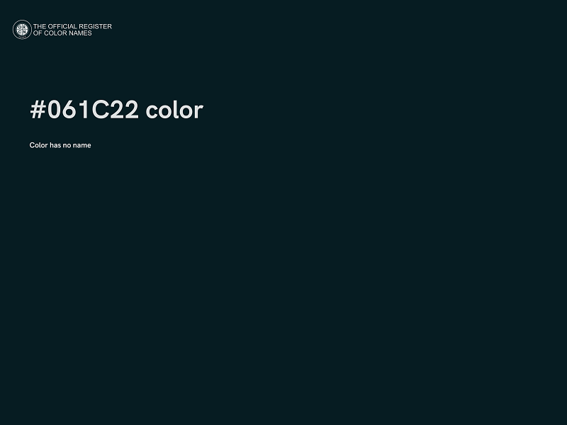 #061C22 color image