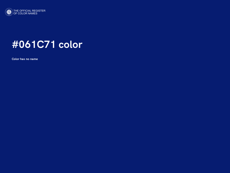 #061C71 color image