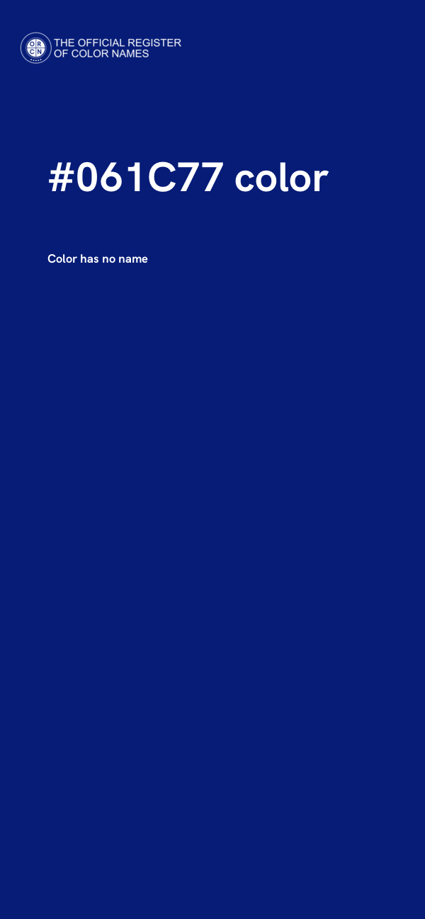 #061C77 color image