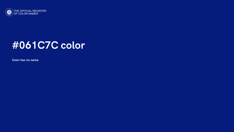 #061C7C color image