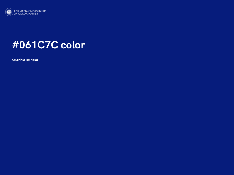 #061C7C color image