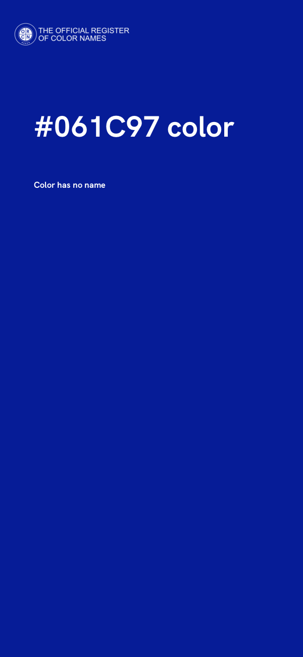 #061C97 color image