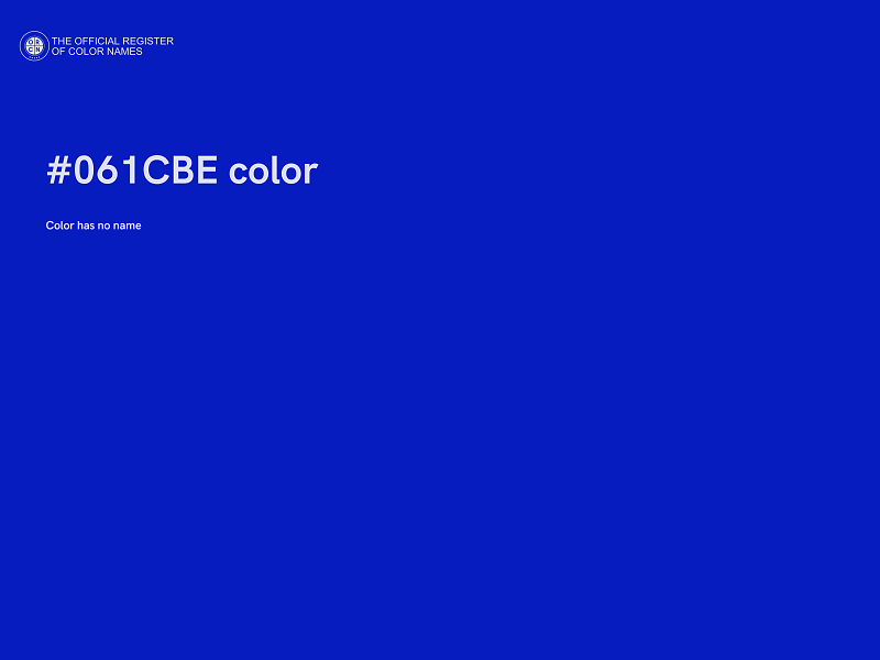 #061CBE color image